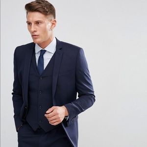 NWT Asos Navy Slim Suit Jacket